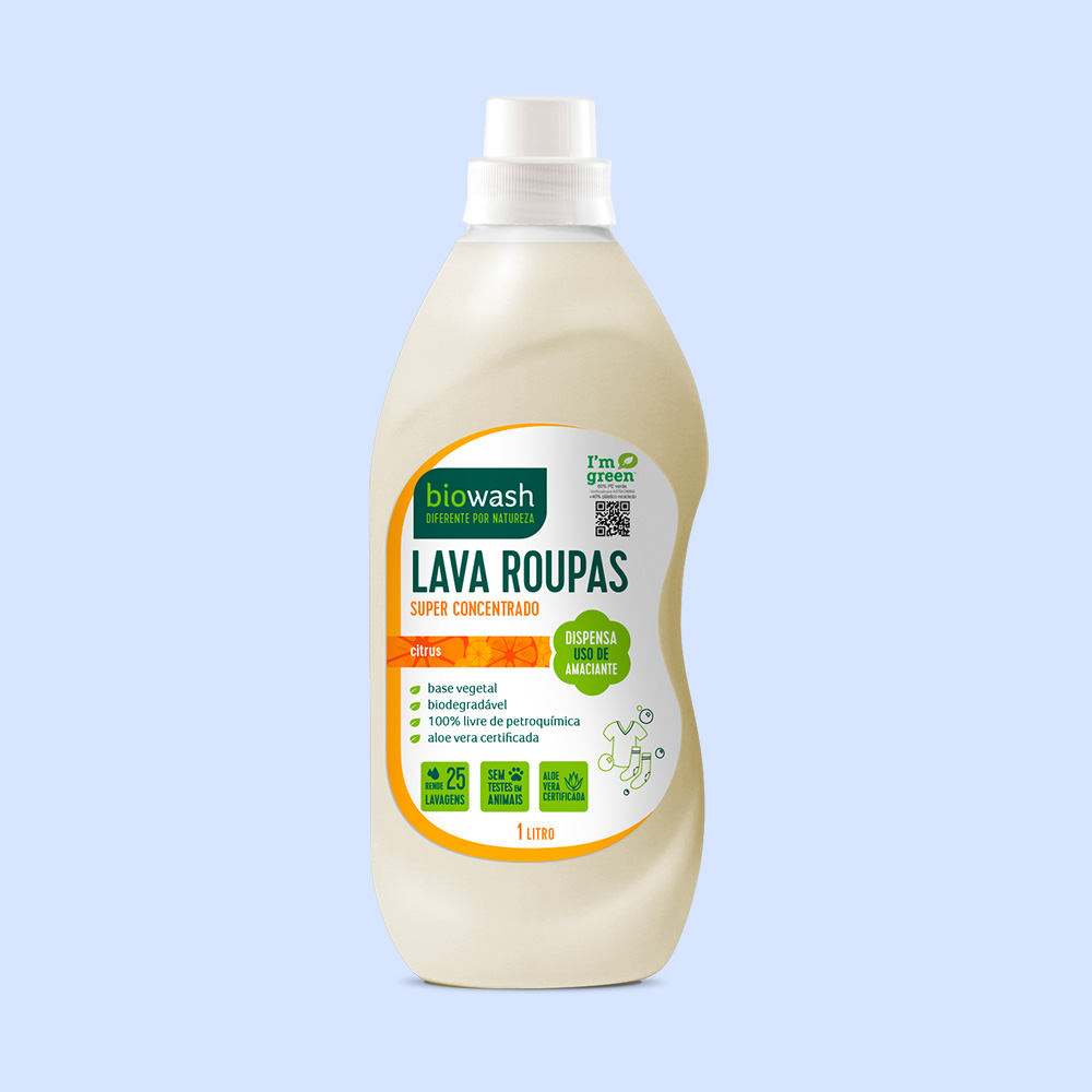 Lava Roupas Citrus 1 Litro - Biowash